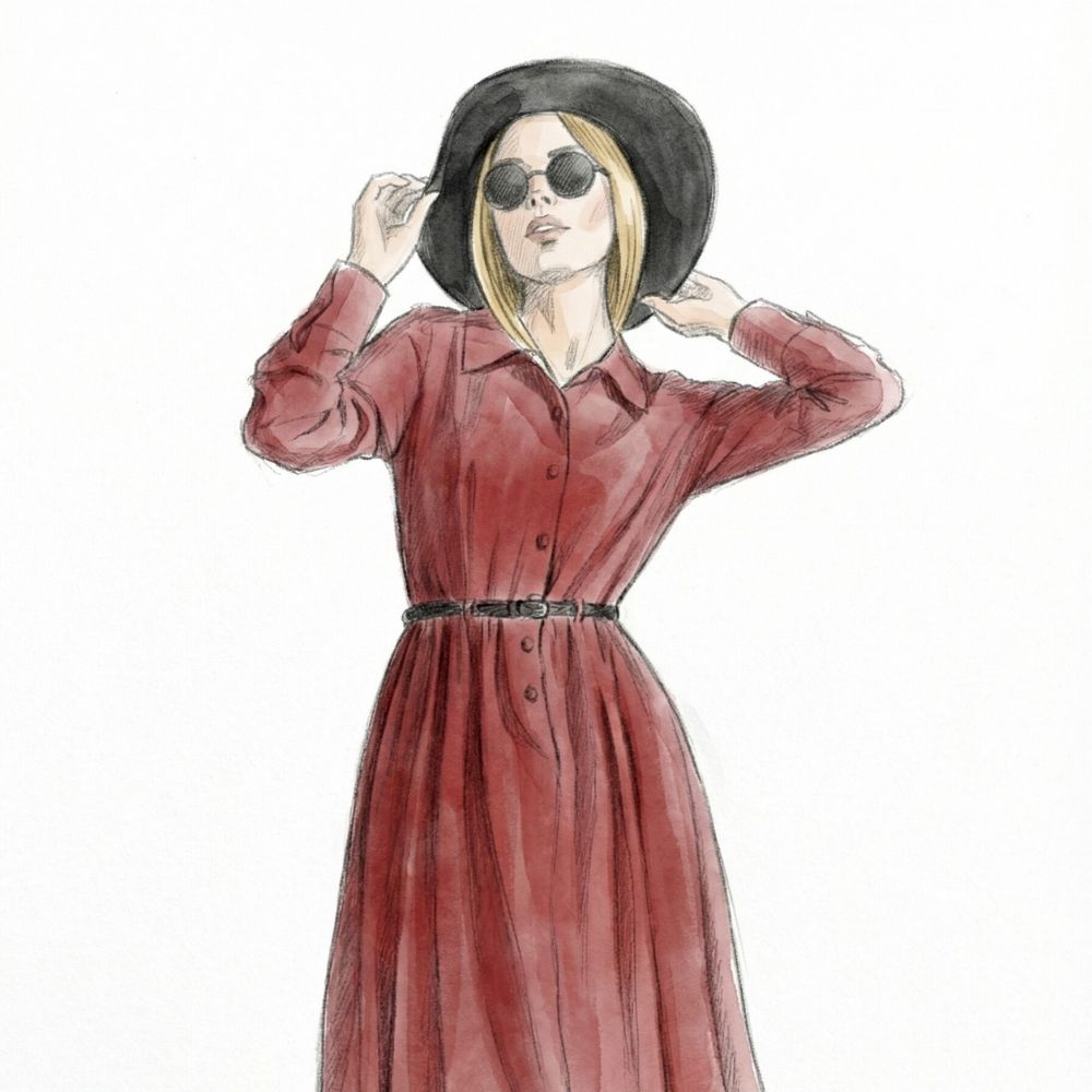 Hand-Drawn Watercolor Sketch AI Prompt (Snappic AI)