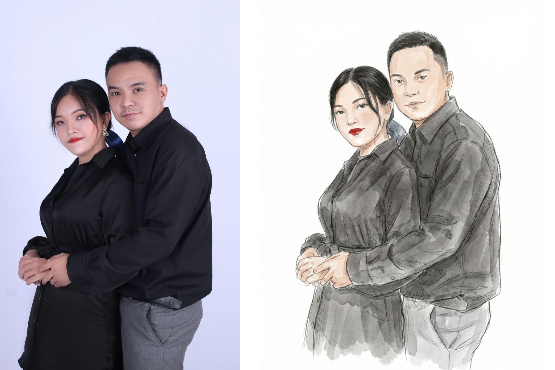 Hand-Drawn Watercolor Sketch AI Prompt (Snappic AI)
